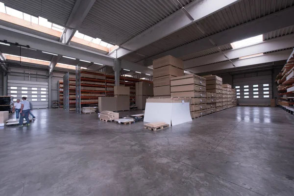 Innenraum Einer Möbelfabrik Holzverarbeitung — Stockfoto