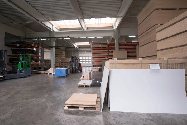 Interior Fábrica Muebles Fabricación Madera —  Fotos de Stock