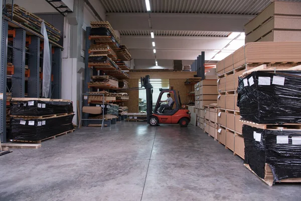 Interior Fábrica Muebles Fabricación Madera — Foto de Stock