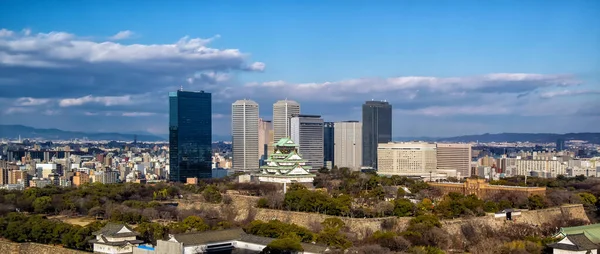 Vista Aérea Del Castillo Osaka — Foto de Stock