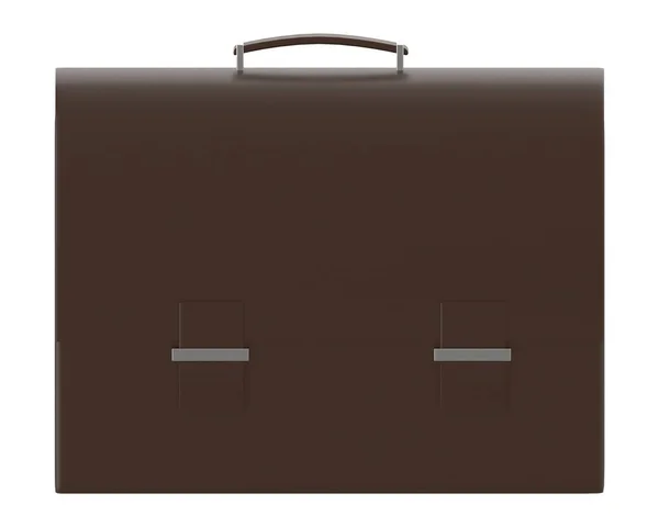 Briefcase White Isolated Background — Stock Photo, Image