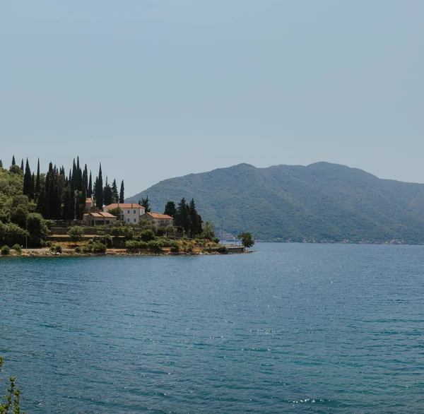 Zatoka Kotor Nad Morzem Adriatyckim Czarnogóra Piękny Widok Naturalny Krajobraz — Zdjęcie stockowe