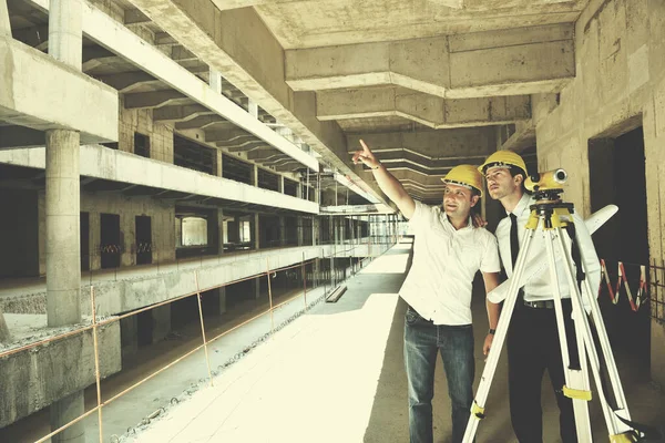 Team Architects Construction Site — Stock Photo, Image