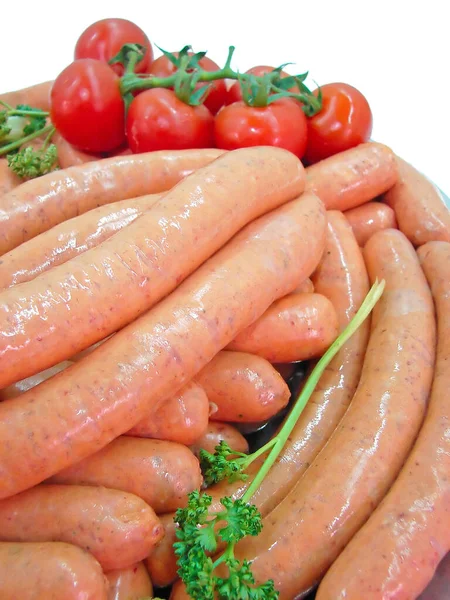 Fresh Sausages Close View — Stock Photo, Image