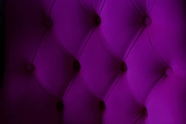 Lilac Velour Pozadí Prošívaným Čalouněním — Stock fotografie