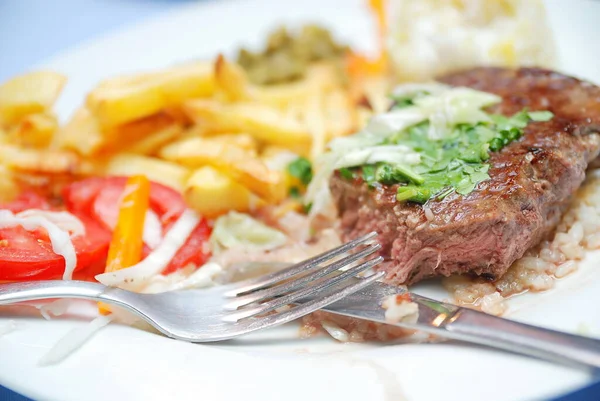 Juicy Steak Plate — Stock Photo, Image
