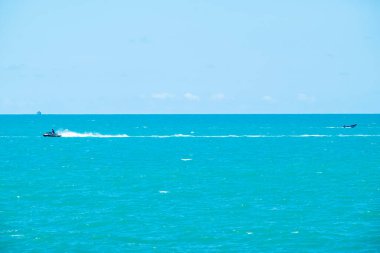 Deniz manzarası çok güzel. Doğa, seyahat arka planı 