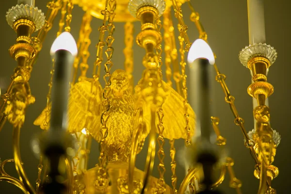 Detailed View Antique Chandelier Photographed — Foto Stock