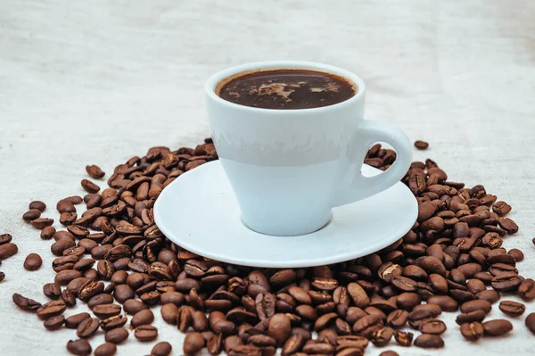 Kavrulmuş Kahverengi Kahve Çekirdekleri — Stok fotoğraf