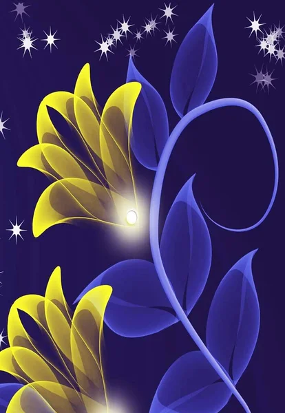 Модні Квіти Фони Ілюстрація Обгортки Шпалер Листівок — стокове фото