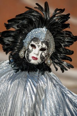 Venedik festivali maske manzarası 