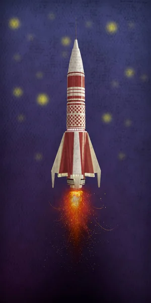 Space Rocket Background View — Stock Photo, Image