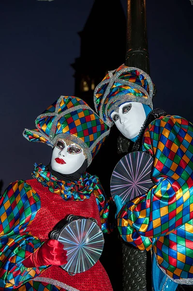 Venecia Festival Máscara Vista — Foto de Stock