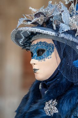 Venedik 'te maskeler festivali 