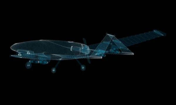 Military Predator Drone, 3d illustration