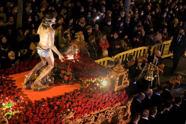 Cristo Processione Della Settimana Santa Elche Spagna — Foto Stock