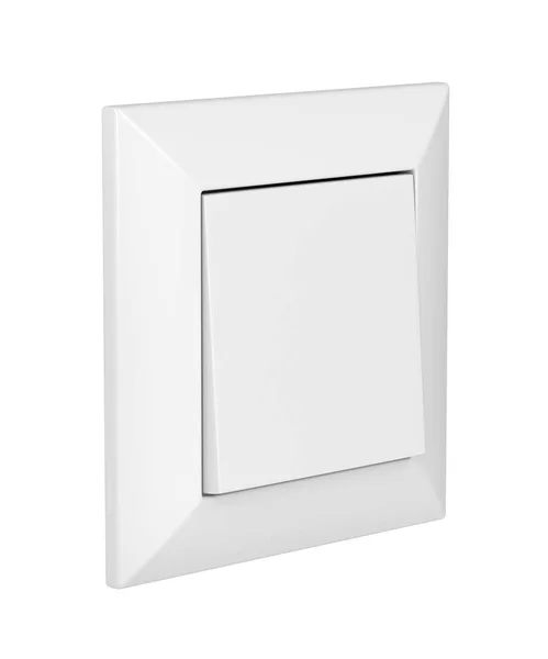 White Light Switch Wall — Stock Photo, Image