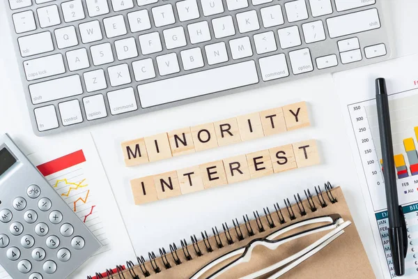 Minority Interest Concept Letters — Stock Photo, Image