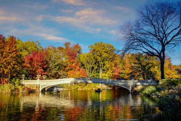 Central Park Outono Centro Manhattan Nova York — Fotografia de Stock