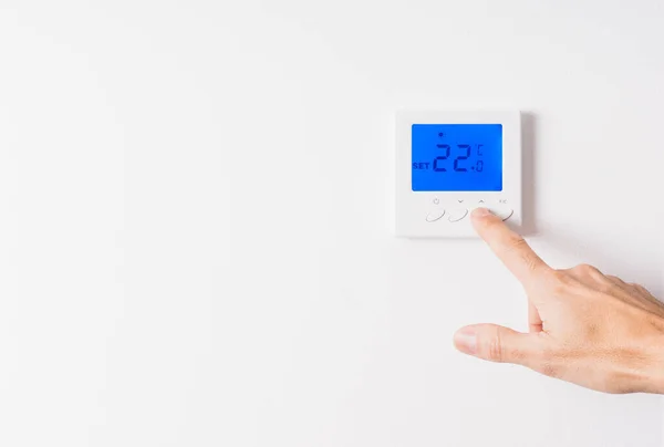 Réglage Manuel Température Thermostat — Photo