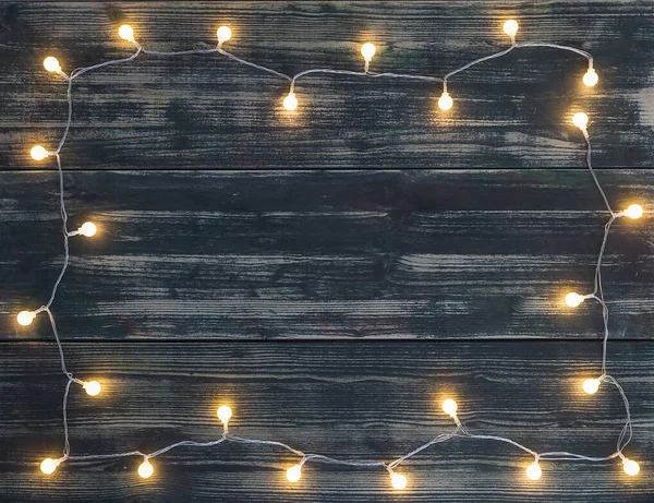 Christmas Lights Widok Tła — Zdjęcie stockowe
