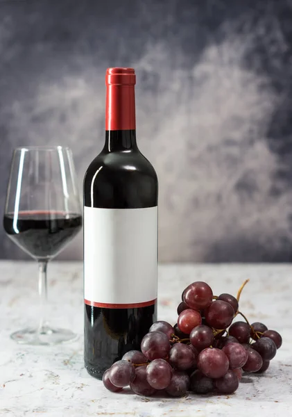 Красное Вино Вид Сзади — стоковое фото