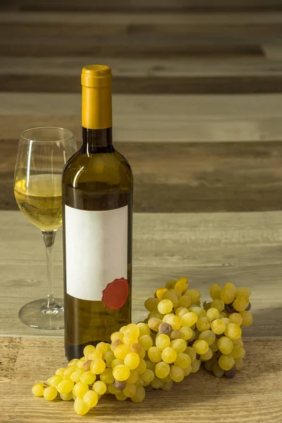 Beyaz Şarap Bileşimi Arkaplan Görünümü — Stok fotoğraf