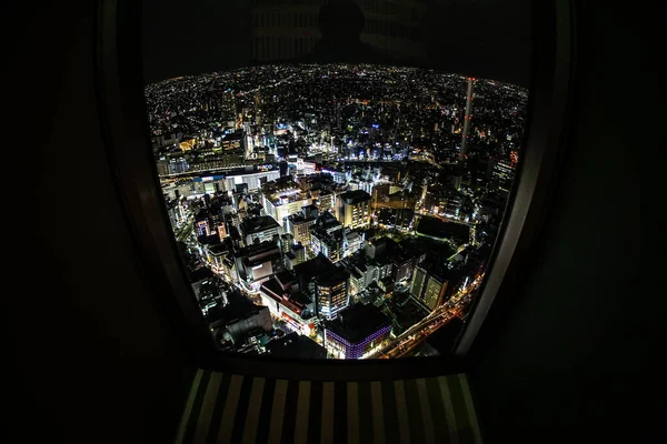 Éjszakai Kilátás Ikebukuro Állomásra — Stock Fotó
