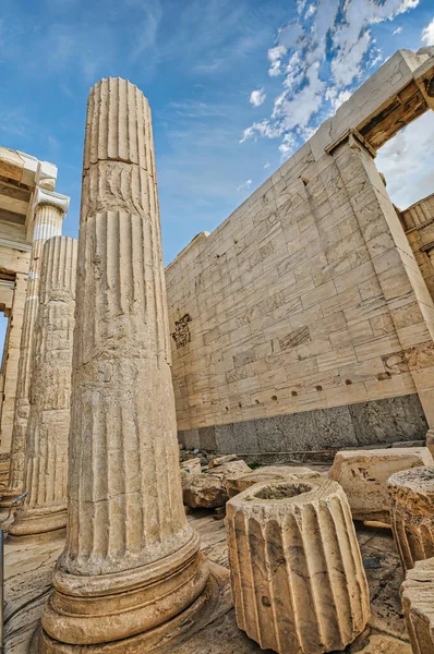 Propylaea Entrance Acropolis Athens — Stock Photo, Image