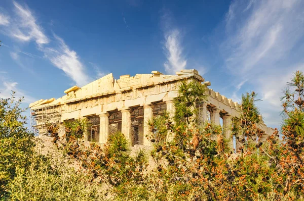 Ruinerna Templet Parthenon Akropolis — Stockfoto