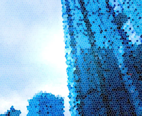Ψηφιακή Απεικόνιση Blue Glass Building Mosaic — Φωτογραφία Αρχείου
