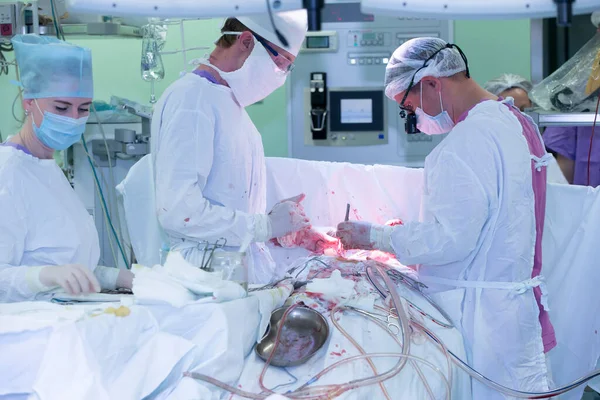 Surgical Operating Room Hospital Doctors Who Perform Surgery Man — 스톡 사진