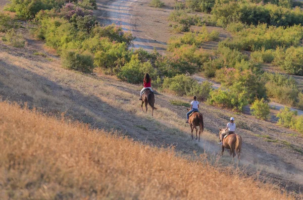 Horseback Ride Group People — Stock Photo, Image