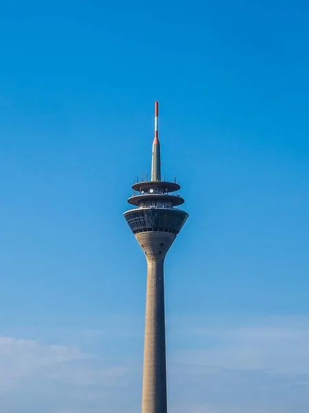 Hdr Rheinturm Fernsehturm Düsseldorf — Stockfoto