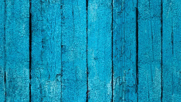 Texture Vieilles Planches Bois Peintes Bleu Sans Couture — Photo