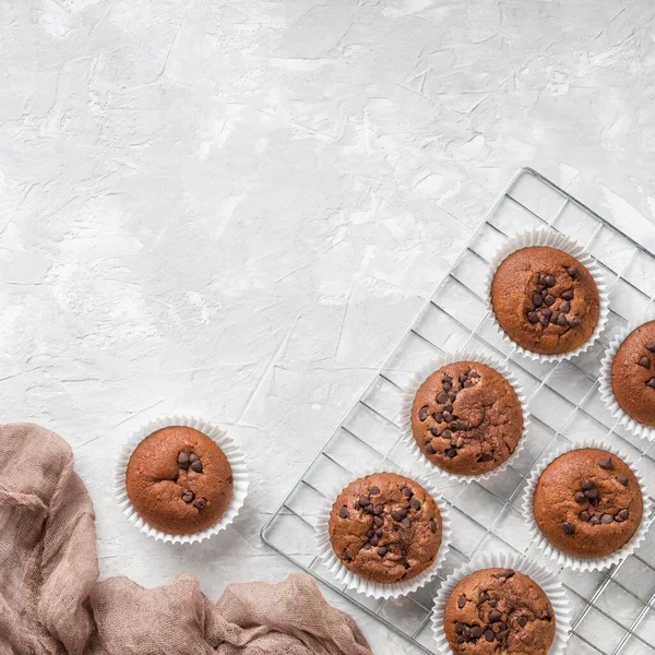 Nahaufnahme Von Leckeren Süßen Muffins — Stockfoto