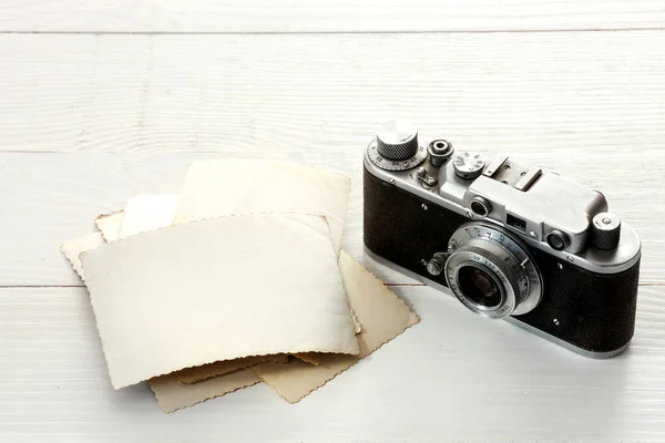 Photo Camera Vintage Photos Back Side — Stock Photo, Image