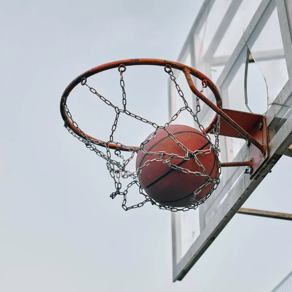Side View Basket Ball — Stock Photo, Image