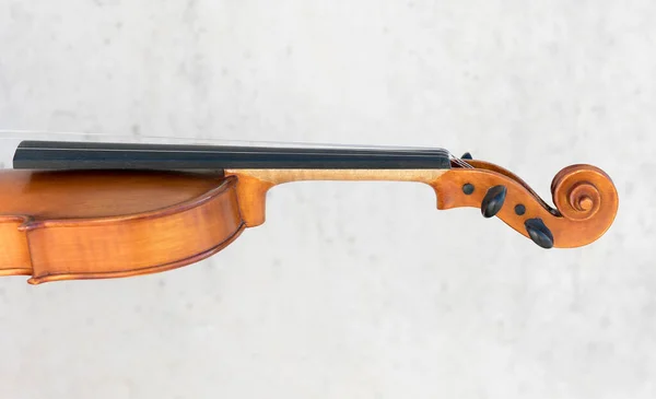 Vista Laterale Violino Sfondo Primo Piano — Foto Stock