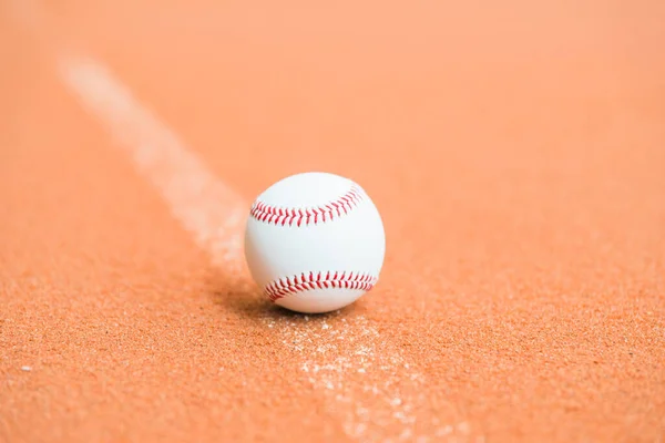 White Baseball Pitch Background Close — Stock Photo, Image