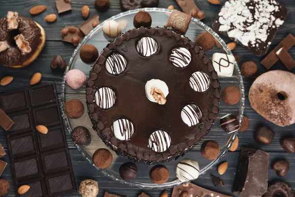Çikolatalı Çikolatalı Kek — Stok fotoğraf