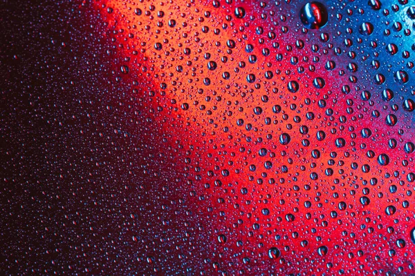 Macro Abstracte Druppels Water Helder Oppervlak — Stockfoto