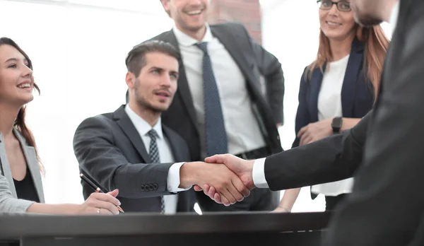 Handshake Employees Meeting — Stock Photo, Image