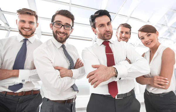 Group Professional Company Employees Standing Together — Stock Photo, Image