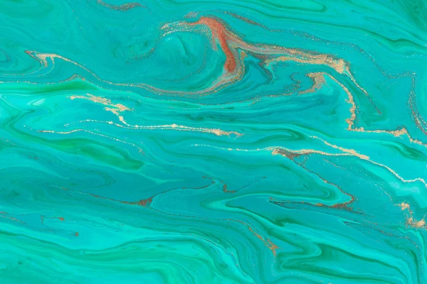 海浪式抽象大理石蓝色纹理 — 图库照片