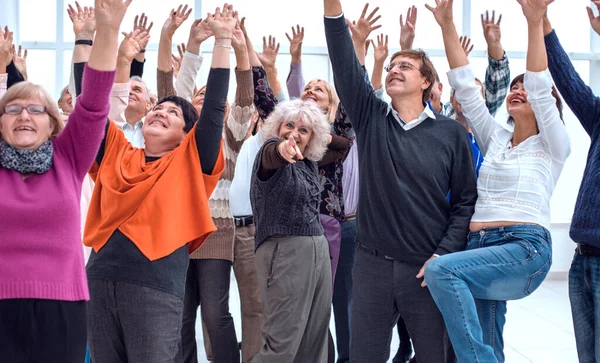 Senior Group Friends Exercise Relax Concept — Stock Photo, Image
