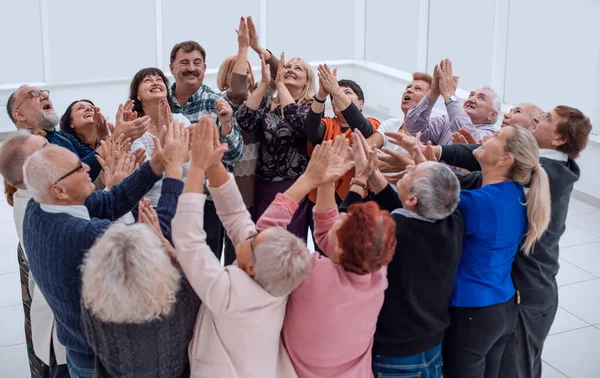 Group People Years Applaud Themselves — Stock Photo, Image