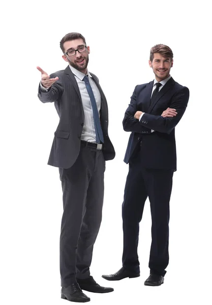 Zwei Geschäftsleute Stehen Zusammen — Stockfoto