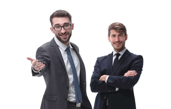 Två Affärsmän Står Tillsammans — Stockfoto