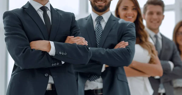 Company Employees Standing Together — Stock Photo, Image